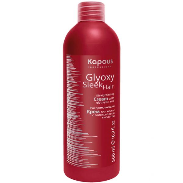 Hair straightening cream "Glyoxy Sleek Hair" Kapous 500 ml